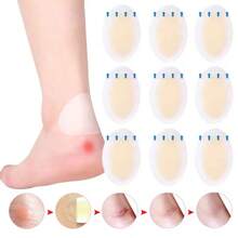 10Pcs Hydrocolloid Foot Patch Heel Stickers Anti-Wear Adhesive Pain Bandage First Aid Outdoor Camping Emergency Kits
