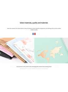 1 Set Map Print Anti-Lost Luggage Tag & Passport Holder, Printed PU Travel Essentials, Travel Organizer, Travel Wallet, Passport Cover, Beach Holiday, Summer Christmas Vacation Travel Accessories Vacation Back To School Women Mini Travel Products