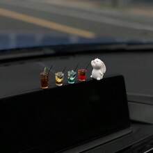 Mini Cute Coffee Cup Rabbit/Dog Decor Ornament For Car Interior Dashboard - Multicolor - View 8