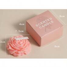 2Pcs Handcrafted Rose & Peony Flower Scented Candle Perfect For Yoga, Meditation, And Relaxation! Shaped Like A Lotus With Rich Fragrances, It's Reusable – You Can Use It As An Incense Burner Or Storage For Yoga Items.