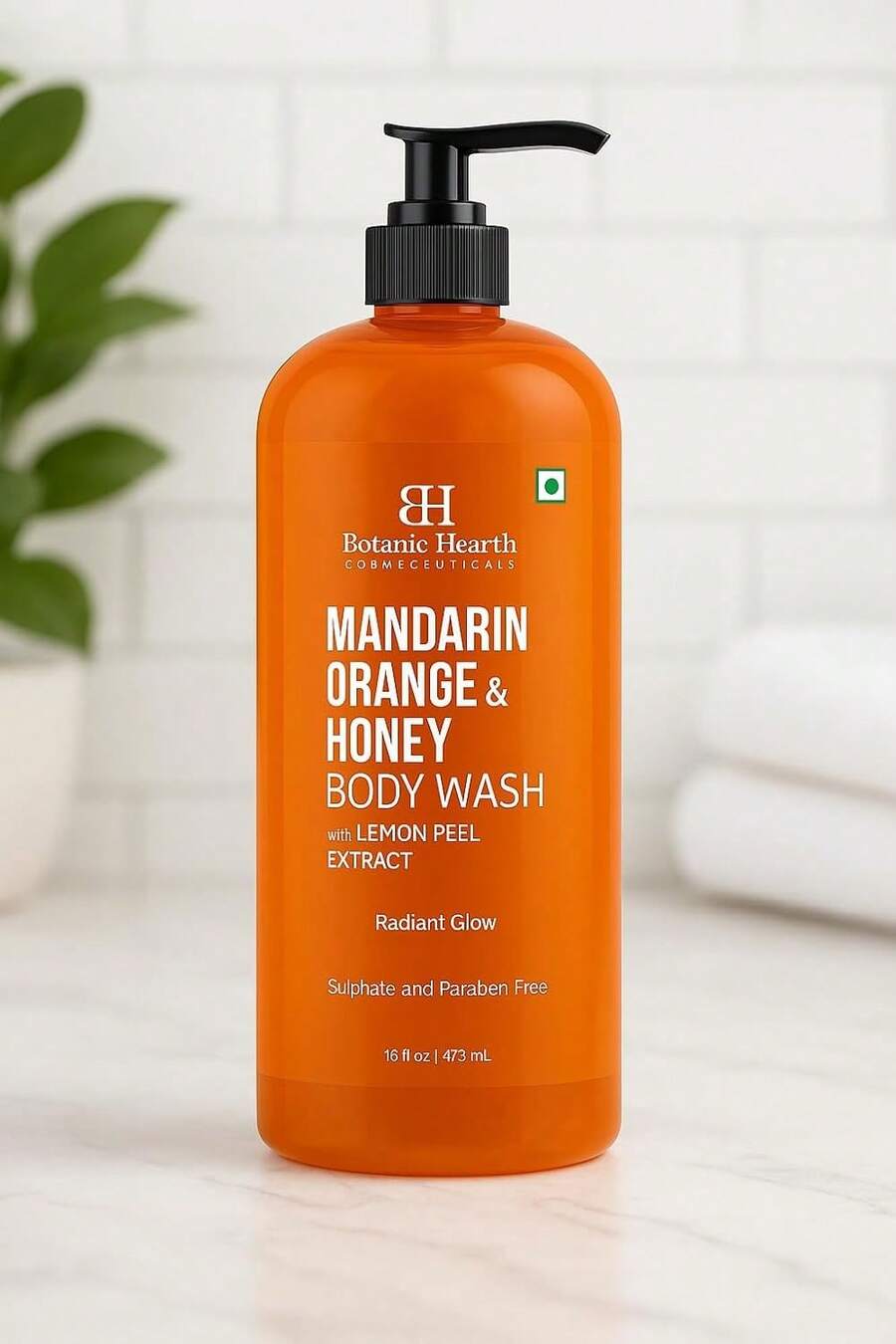 Botanic Hearth Eucalyptus &Amp; Tea Tree Body Wash | Shower Gel - 16 Fl Oz Helps Soothe Skin, Refreshing And Invigorating, Cleansing Shower Gel For Men And Women - Sulfate Free, Paraben Free - Mandarin Orange - View 1