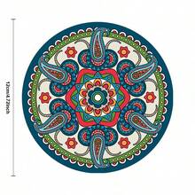 Mandala Heat-Resistant Tea Mat Coaster Insulation Mat Cute Dining Table Mat Anti-Scald Plate Mat High-Value Rubber Mat, Halloween And Christmas Party Supplies - ngẫu nhiên - Xem 5