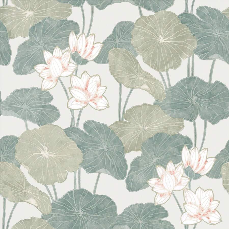 Wall Paper - Beige/ Green - View 1