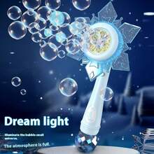 2025-1pc Sunflower Bubble Machine, Children's Fully Automatic Handheld Charging Bubble Gun, Toy Bubble Stick , School Gifts, Gifts - Multicolor - View 3