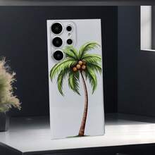 Husă de telefon transparentă, creativă, personalizată, la modă și minimalistă cu model de palmier curmal, ușoară, luxoasă, de înaltă calitate, A56 A55 (pentru Eid Al Adha, Ziua Națională, Ziua Independenței, Ziua Îndrăgostiților, zile de naștere, cadouri surpriză pentru prieteni, familie, iubite și iubiți)