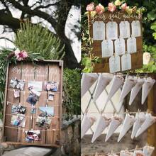 New  100Pcs Clos  String, 1.4Inch Wooden Clos Pins  328Ft Jute Twine, Mini Baby Shower Photo Clips, Natural Brown Clips For Hanging Photo, Clos, DIY Crafts, Wrap Bags - 自然的 - 查看 6