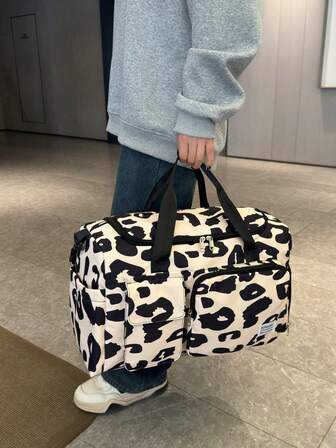 1 Adet Yeni Büyük Kapasiteli Seyahat Çantası, Kısa Seyahat Bavul Çantası, Spor Çantası, Leopar Desenli Günlük Omuz Çantası, Doğum Çantası, Hastane Taburcu Çantası, Tatil Çantası, Su Geçirmez Günlük Çanta, Okul İçin Ayrı Ayakkabı Bölmeli El Çantası, Okul Aksesuarları, Okul Eşyaları