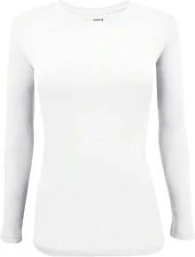 Women's Under Scrub Tee Crew Neck Long Sleeve-Shirt - 白色 - 查看 1