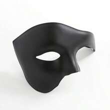 1 件装独眼半脸幽灵面具舞会面具仿古服装面具公司年会派对面具万圣节狂欢节各种节日派对面具拍照道具 - 彩色 - 查看 4