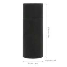 GTHHS15pcs Paper Tube Box Paper Jars Packing Tube Craft Tubes Cardbord Cylinder Perfume Boxes Packaging Lip Balm Containers Bottle Holder Kraft Cardboard Paperboard Lip Balm Tubes Black - 黑色 - 查看 2