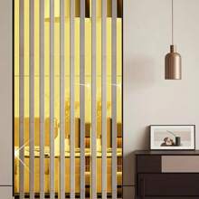 5m Tira decorativa autoadhesiva de acero inoxidable con espejo dorado