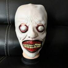 1/2 piezas Máscara de terror de Halloween, máscara realista y espeluznante, accesorio para disfraz de fiesta de Halloween y mascarada