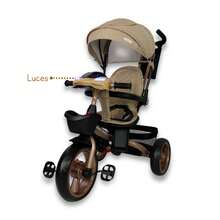 Triciclo Premium Con Empuje, Capitonado Y Sonido Noni Is-x1 - Caqui - Ver 5