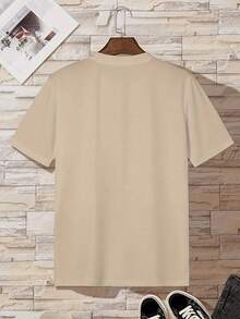 Camisetas de manga corta para hombres con diseños impresos para primavera y verano con patrones de cisnes. - Negro - Ver 10