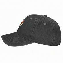 Printed Santa Breaking Through Wall Xmas In July Boys Ugly Christmas T-Shirt Black Casual Short Sleeve Mens Sport T-Shirt 220g Denim Baseball Cap - Adjustable Washed Cotton Dad Hat - Breathable, Lightweight & Durable - Unisex Outdoor Sports & Casual Wear - A - View 4