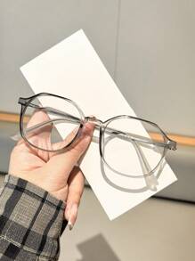 1 Stück Damen Lässig leichte Brille Metall quadratischer Rahmen Mode für den Schulanfang