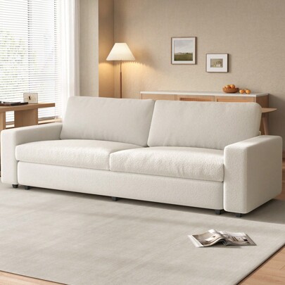 Beige Loveseat Sofa, Double Sofa Couch, Double Sofa Chair, Double Sofa Set, Small Sofa Couch, Small Sofa For Living Room, Small Sofa Modern, 83.4" Lov