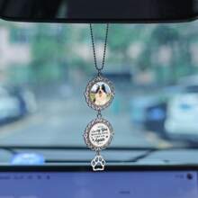 1 pieza Colgante personalizado con foto de mascota, llavero personalizado de mascota, llavero con foto personalizada, decoración de auto personalizada para mascotas, adecuado tanto para hombres como para mujeres que aman a los perros y gatos, acero inoxidable, diseño de gato, sencillez, moda