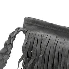 Women Girl Tassel Suede Handbag Fashion Messenger Shoulder Bag Elegant Beautiful Satchel, Newest Fashionable Suede Bag For Women - 黑色 - 查看 7