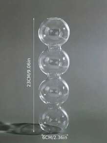 1 Stück Glas Blasen Hydroponik Vase, einzigartiger kugelförmiger Glas Blumenvase, kreative niedliche Einzelknospen Flasche, geeignet für Heimdekoration, Hochzeitstisch Mittelstücke
