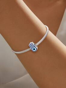 1 peça de pingente de olho de diabo azul moderno para pulseiras femininas, braceletes, joias faça você mesmo e decoração de joias combinando com roupas do dia a dia para meninas