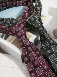 1 Stück Herren Krawatte mit Blumenmuster, vielseitig für Business und Lässig Wear, 7,5 cm Retro Jacquard Krawatte passend für Anzüge, Formelle Kleidung und vielseitige Outfits