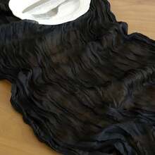 6pcs/Set 35*118 Inch Black Bohemian Table Cloth, Suitable For Wedding, Bridal Shower, Party, Halloween, Thanksgiving, Christmas Table Centerpiece Decor - Multicolor - View 8