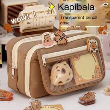 2025 Latest Clear Large Capacity Pencil Case, Stationery & Cosmetics Storage Bag, Back To School Essential Pencil Pouch, Pencil Box, Storage Bag, School Supplies, Pencil Pouch, School Bag