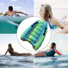 Mini Inflatable Foldable Floating Surfboard Bodyboard With Handle Beach Swimming Pool Raft Water Sports Supplies Pool Float, Beach Essentials, Beach Accessories - Multicolor - View 11
