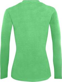 Women's Under Scrub Tee Crew Neck Long Sleeve-Shirt - Light Green - 查看 3