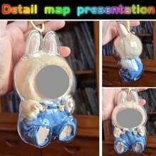 Für Labubu 2025 neueste Acryl Schutzbox - mit Kette, ultra-hochauflösende transparente Kristall Textur, Blind Box/Puppe/Handgemachte Sammlungs-Ausstellungsbox, perfektes Weihnachtsgeschenk, Party, Geburtstagsüberraschung, Geschenkwahl für Liebhaber, auch geeignet für die Aufbewahrung Zuhause, Dekorationsdisplay