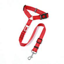 1pc Explosion-Proof Car Safety Dog Leash, Multi-Functional Dog Traction Rope, Automotive Safety Belt, Double-Sided Reflective, Retractable & Adjustable For Large Dogs