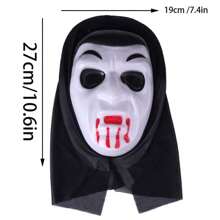 5 piezas Máscara de mascarada clásica, accesorios de broma de cara completa de color blanco puro, personaje de Halloween, props de fotografía de Set de roles, suministros divertidos para fiesta LARP, accesorio de actuación en el escenario, máscara, utilería, mascarilla divertida, disfraz, fantasma, masca aterradora