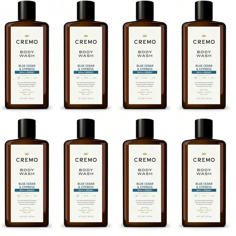 Gel de ducha para hombres Cremo, una mezcla sofisticada de especias destiladas, fino bourbon y roble blanco, 16 onzas fluidas - Cedro - Ver 1