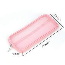 1/2件装旅行透气网眼化妆刷收纳袋，网状镂空化妆品清洁袋，美容工具网袋，清洁收纳配件，送给女性的绝佳礼物，圣诞礼物 - 彩色 - 查看 4