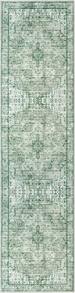 2x8 Sage Green Runner For Hallways, Non-Slip Printed Washable Kitchen Runner, Vintage Boho Rug With Non-Shedding, Soft Medallion Floor Carpet For Laundry Bedroom Entryway - 綠色 - 查看 10