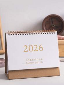 1 件 2026 年简约英文版日历、桌面记事本装饰、返校、学校用品 - 均碼 - 查看 5