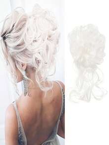 Synthetic Curly Donut Chignon With Elastic Band Scrunchies Messy Hair Bun Updo Hairpieces Extensions For Women - Multicolor - View 26