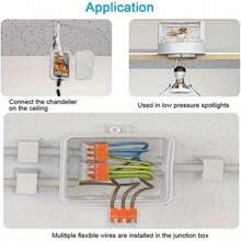 10pcs Universal Compact Wire Connectors, Splice Electrical Wire Terminals, Household Connector