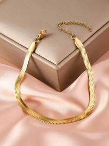 1 pieza Set de pulsera de acero inoxidable, adecuado para amigos y noches de cita