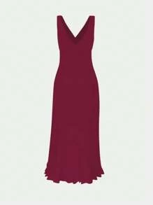 Vestido de fiesta y noche de estilo europeo y americano con volantes en el bajo, nuevo lanzamiento para mujer, vestido polivalente para eventos