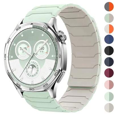 شريط ساعة سيليكون مغناطيسي 22 مم، متوافق مع ساعة Watch GT5 GT4 3 46 مم وAmazfit Balance