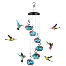 Charming Wind Chimes Hummingbird Feeders Window Bird Feeders For Outside Feeders - Blue - View 8