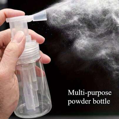 Leak-Proof Powder Spray Bottle, Multi-Purpose Powder Dispenser, Portable Talcum Powder/Pepper Shaker Bottle, Reusable Container With Funnel Mouth Powder Sprayer