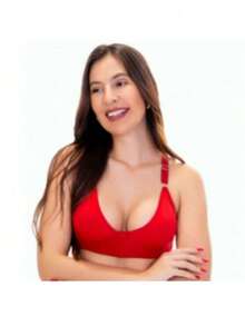 Conjunto 3 Sutiãs Reforçado Sem Bojo Plus Size Ótima Sustentação May - Multicolorido - Visão 2