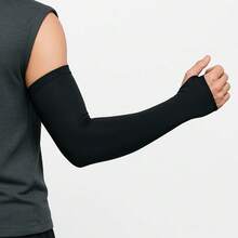 Pair Of Sun Protection Long Sleeve Motorcycle Sun Sleeves - màu đen - Xem 2