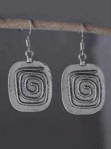 1 par de pendientes colgantes de estilo vintage único para mujeres