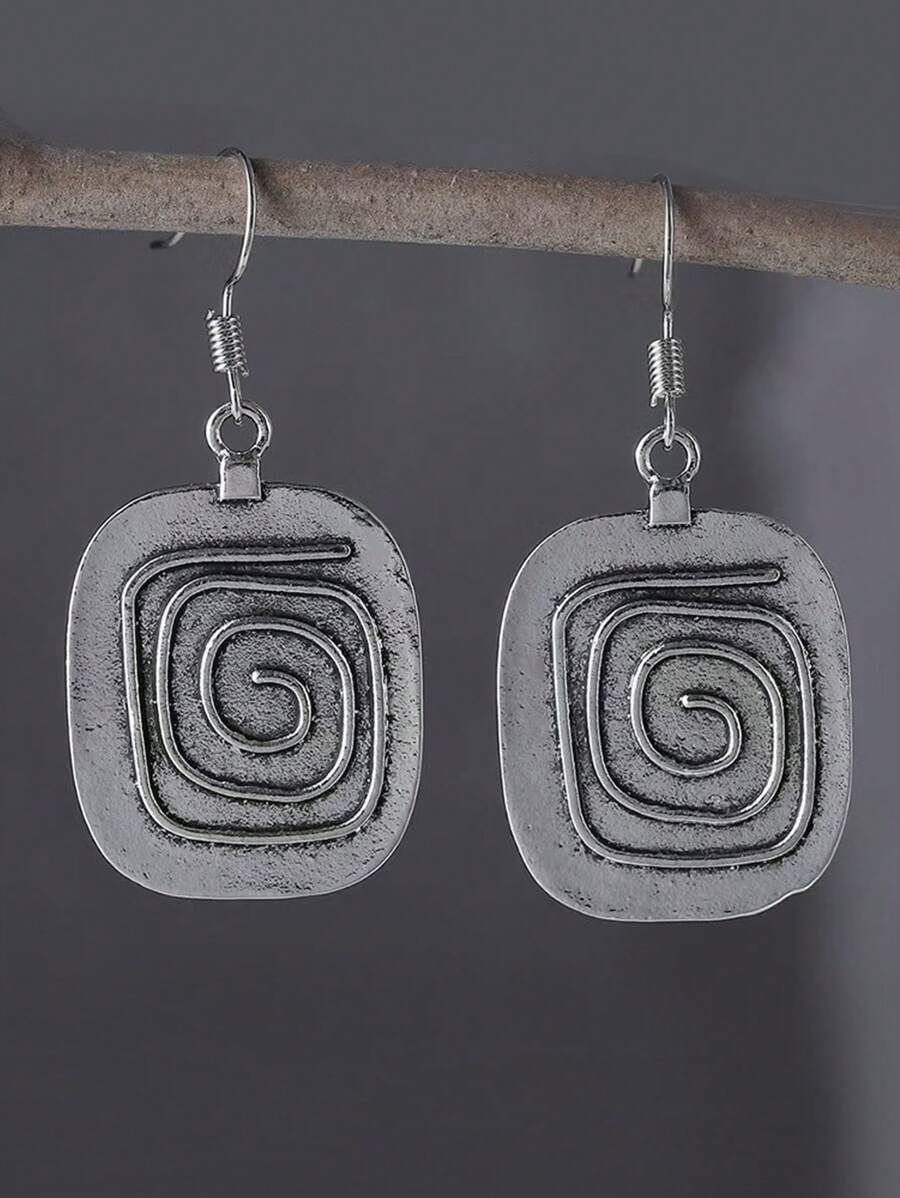 1 par de pendientes colgantes de estilo vintage único para mujeres