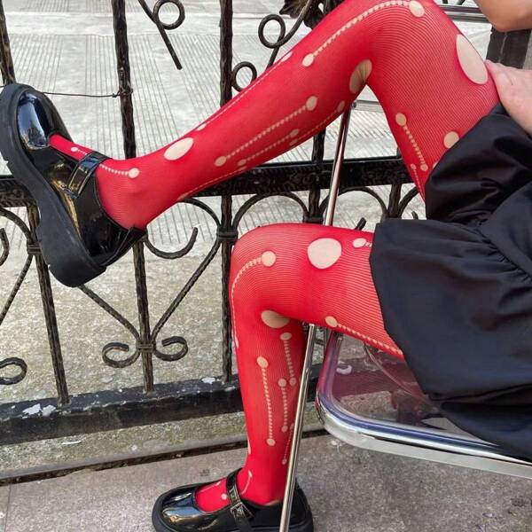 1pc/Colorful Hollowed Out Tear Hole Mesh Stockings Pantyhose Beggar Hole Silk Stockings Hot Girls Cute Hot Girls Stockings Sexy Base Socks, Sexy Underwear Hollow Ultra-Thin Mesh Knee Socks, Popular Nightclub Royal Sisters, Black Silk Fishing Nets, Suspenders, Sexy Jacquard Silk Stockings Sexy Underwear Sexy Lingerie