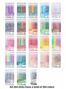 Stylo-gel Languo 159 couleurs graffiti, embout plein, encre de haute qualité pour artiste, dessin, écriture manuscrite, marqueurs d'apprentissage, fournitures d'art, papeterie, rentrée scolaire